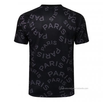 Camiseta de Entrenamiento Paris Saint-Germain Jordan 2021-2022 Negro