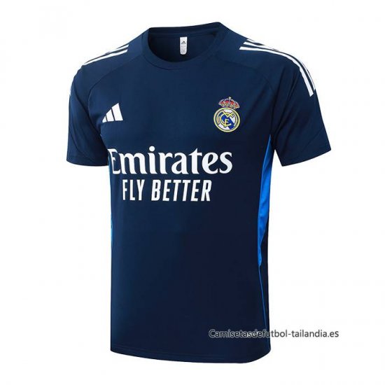 Camiseta de Entrenamiento Real Madrid 2025-2026 Azul Blanco - Haga un click en la imagen para cerrar