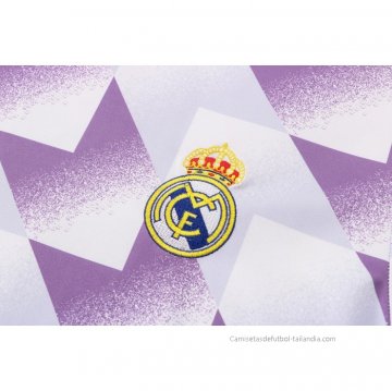 Camiseta de Entrenamiento Real Madrid 2022-2023 Blanco y Purpura