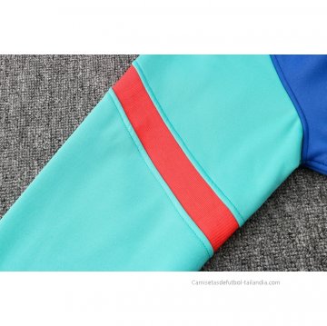 Chandal con Capucha del Barcelona 2021-2022 Azul