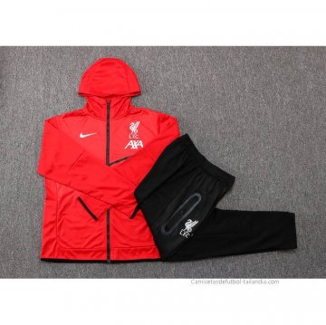 Chandal con Capucha del Liverpool 2022-2023 Rojo