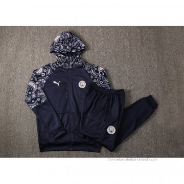 Chandal con Capucha del Manchester City 2021 Azul