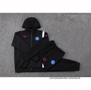 Chandal con Capucha del Napoli 2025-2026 Negro