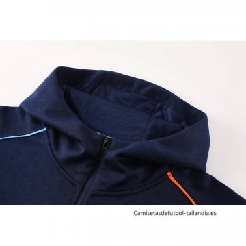 Chandal con Capucha del Olympique Marsella 2024-2025 Azul