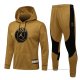 Chandal con Capucha del Paris Saint-Germain 2021-2022 Amarillo
