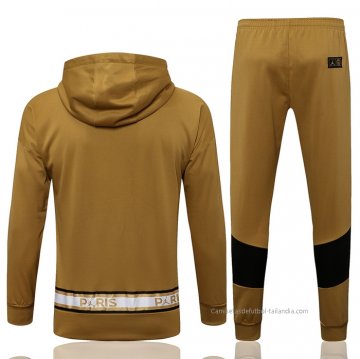 Chandal con Capucha del Paris Saint-Germain 2021-2022 Amarillo