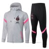 Chandal con Capucha del Paris Saint-Germain 2021-2022 Gris Chandal con Capucha del Paris Saint-Germain 2021-2022 Gris