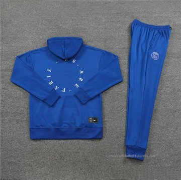 Chandal con Capucha del Paris Saint-Germain Nino 2023 Azul