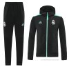 Chandal con Capucha del Real Madrid 2021-2022 Negro Chandal con Capucha del Real Madrid 2021-2022 Negro
