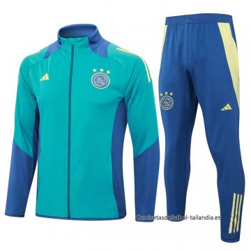 Chandal de Chaqueta del Ajax 2024-2025 Verde Chandal de Chaqueta del Ajax 2024-2025 Verde