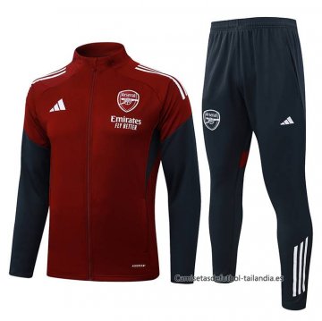 Chandal de Chaqueta del Arsenal Nino 2025-2026 Rojo Negro Chandal de Chaqueta del Arsenal Nino 2025-2026 Rojo Negro
