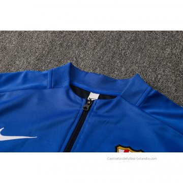 Chandal de Chaqueta del Barcelona 2021-2022 Azul y Rojo