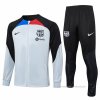 Chandal de Chaqueta del Barcelona 2023-2024 Gris Chandal de Chaqueta del Barcelona 2023-2024 Gris