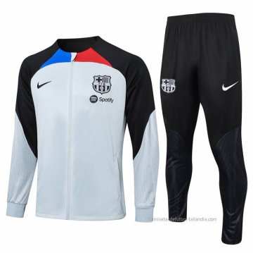 Chandal de Chaqueta del Barcelona 2023-2024 Gris Chandal de Chaqueta del Barcelona 2023-2024 Gris