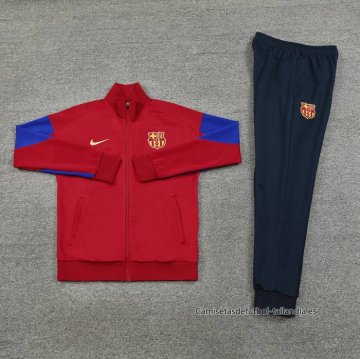 Chandal de Chaqueta del Barcelona 2024-2025 Rojo