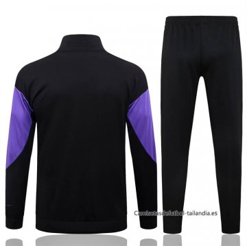 Chandal de Chaqueta del Barcelona 2025-2026 Negro Purpura