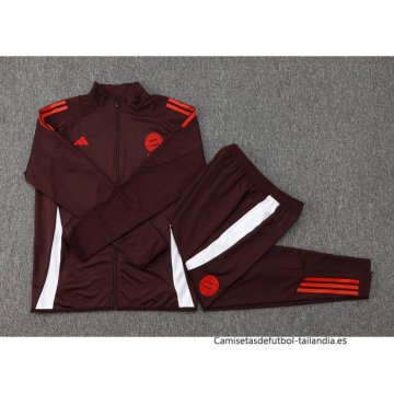 Chandal de Chaqueta del Bayern Munich Nino 2024-2025 Rojo