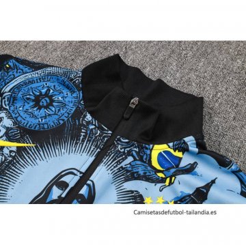 Chandal de Chaqueta del Brasil Jesus 2024-2025 Azul