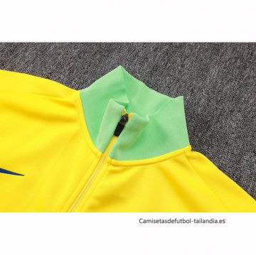 Chandal de Chaqueta del Brasil Nino 2025-2026 Amarillo