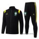 Chandal de Chaqueta del Brasil Nino 2026-2027 Negro Amarillo
