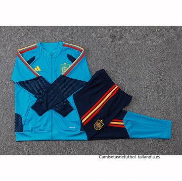 Chandal de Chaqueta del Espana Nino 2026-2027 Azul