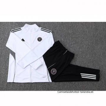 Chandal de Chaqueta del Inter Miami Nino 2025-2026 Blanco