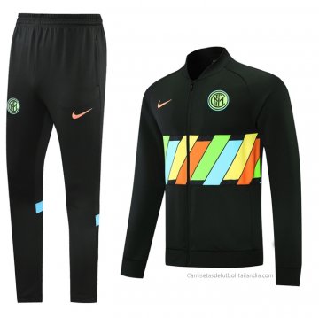 Chandal de Chaqueta del Inter Milan 2021 Negro
