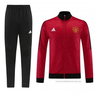 Chandal de Chaqueta del Manchester United 2023-2024 Rojo Chandal de Chaqueta del Manchester United 2023-2024 Rojo