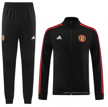 Chandal de Chaqueta del Manchester United 2023-2024 Negro Chandal de Chaqueta del Manchester United 2023-2024 Negro