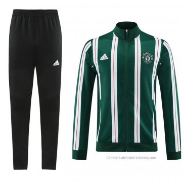 Chandal de Chaqueta del Manchester United 2023-2024 Verde Chandal de Chaqueta del Manchester United 2023-2024 Verde