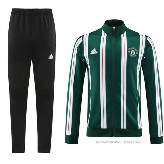 Chandal de Chaqueta del Manchester United 2023-2024 Verde - Haga un click en la imagen para cerrar