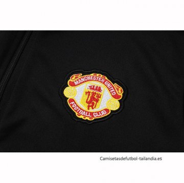 Chandal de Chaqueta del Manchester United Nino 2025-2026 Negro