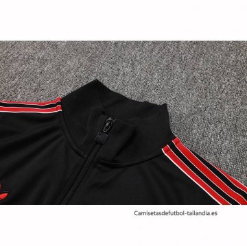 Chandal de Chaqueta del Manchester United Nino 2025-2026 Negro