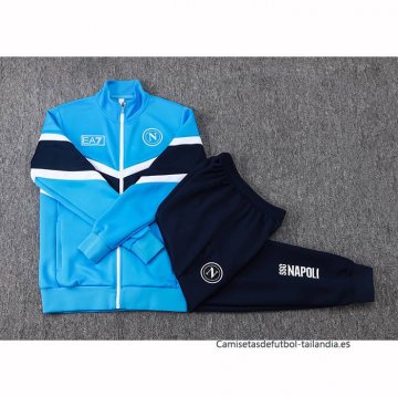 Chandal de Chaqueta del Napoli 2025-2026 Azul Negro