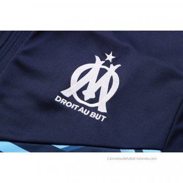 Chandal de Chaqueta del Olympique Marsella Nino 2022-2023 Azul Oscuro