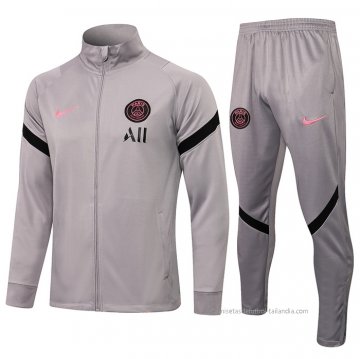 Chandal de Chaqueta del Paris Saint-Germain 2021-2022 Gris Chandal de Chaqueta del Paris Saint-Germain 2021-2022 Gris
