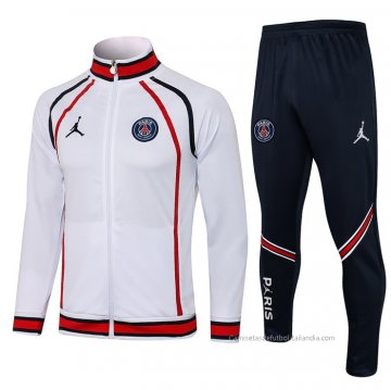 Chandal de Chaqueta del Paris Saint-Germain Jordan 2021-2022 Blanco Chandal de Chaqueta del Paris Saint-Germain Jordan 2021-2022 Blanco
