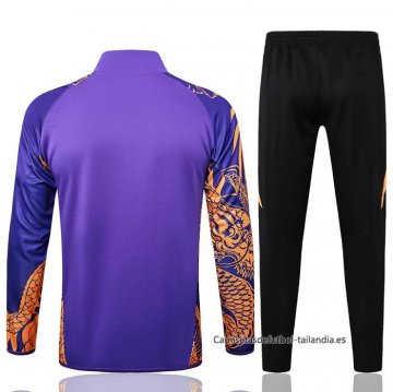 Chandal de Chaqueta del Real Madrid Dragon 2024-2025 Purpura
