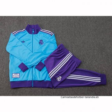 Chandal de Chaqueta del Real Madrid Nino 2025-2026 Azul