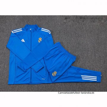 Chandal de Chaqueta del Real Madrid Nino 2025-2026 Azul Claro