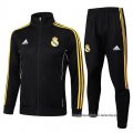 Chandal de Chaqueta del Real Madrid Nino 2025-2026 Negro Amarillo