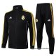 Chandal de Chaqueta del Real Madrid Nino 2025-2026 Negro Amarillo