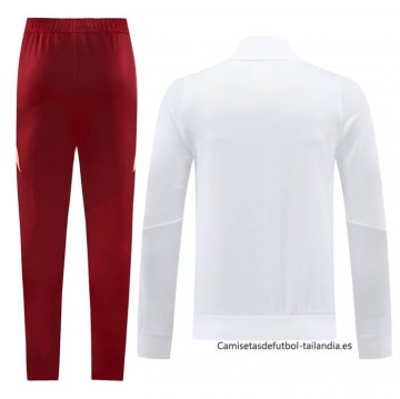 Chandal de Chaqueta del Roma 2024-2025 Blanco
