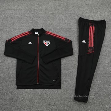 Chandal de Chaqueta del Sao Paulo 2021-2022 Negro