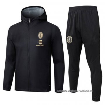 Chandal de Rompevientos del AC Milan 2025-2026 Negro Chandal de Rompevientos del AC Milan 2025-2026 Negro