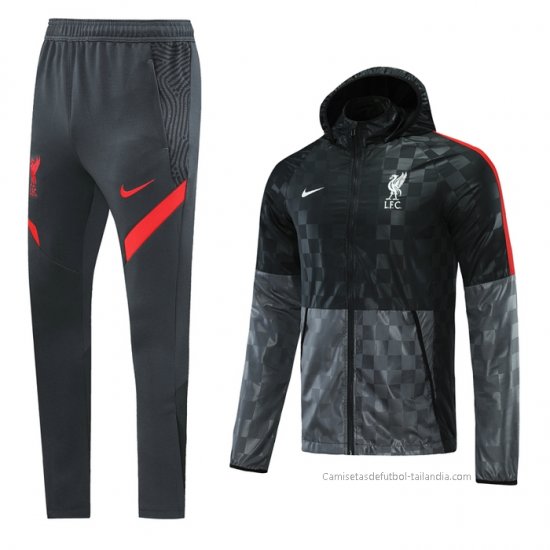Chandal de Rompevientos del Liverpool 2021 Negro - Haga un click en la imagen para cerrar
