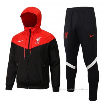 Chandal de Rompevientos del Liverpool 2021-2022 Negro Chandal de Rompevientos del Liverpool 2021-2022 Negro