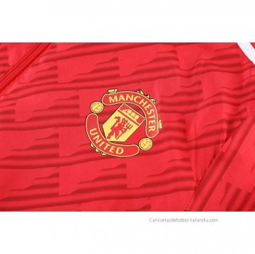 Chandal de Rompevientos del Manchester United 2022-2023 Rojo