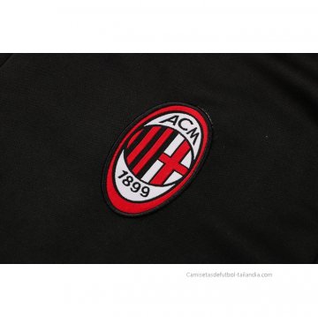 Chandal de Sudadera del AC Milan 2021-2022 Negro