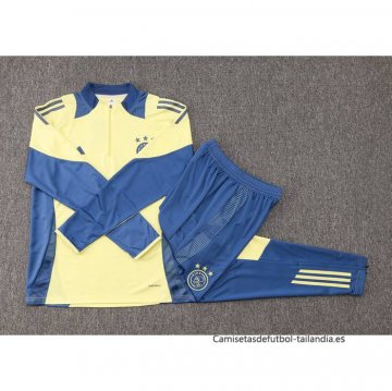 Chandal de Sudadera del Ajax Nino 2024-2025 Amarillo